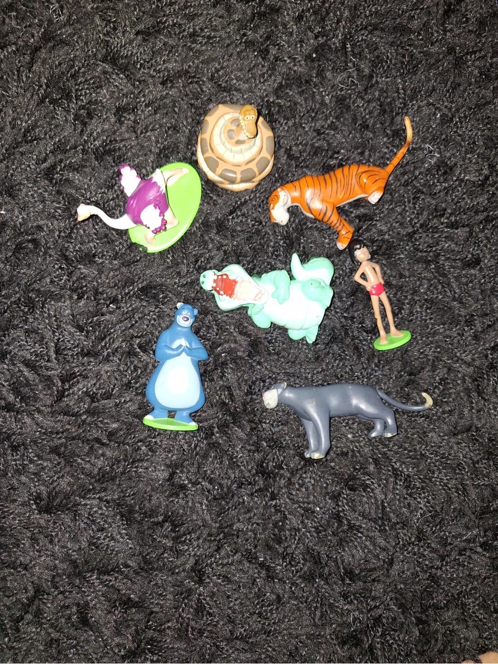 Disney The Jungle Book Mini Figure Lot - Colorful Character Set